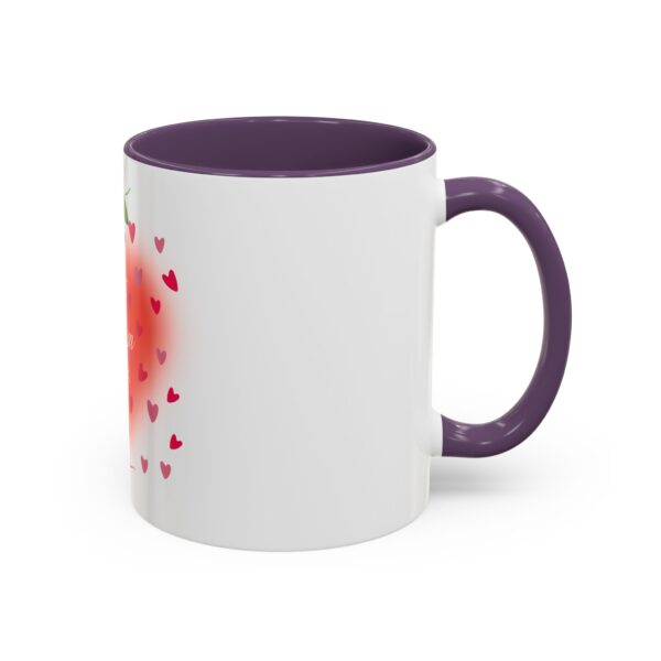 Best Mom Ever Accent Coffee Mug - Heart & Rose Design - Image 58