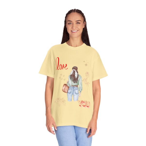 Love You Feminine Unisex T-shirt - Romantic Floral Design - Image 25