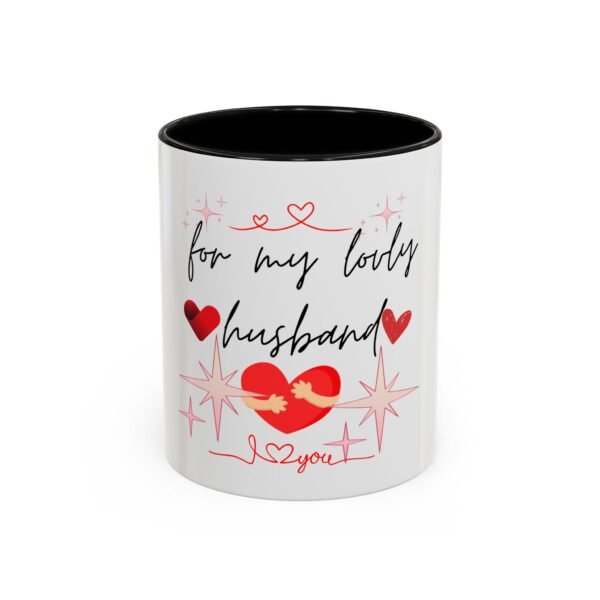 Romantic Accent Coffee Mug for My Lovely Husband - Perfect Gift for Valentine's Day or Anniversary