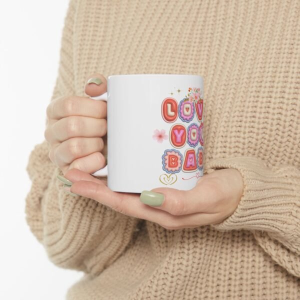 Cute Love You Babe Ceramic Mug - Perfect Gift for Valentine's Day - Image 10