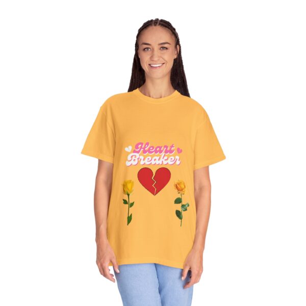 Heartbreaker Unisex Garment-Dyed T-Shirt with Floral Design - Image 43