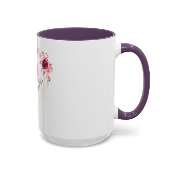 Mom Heart Accent Coffee Mug - Beautiful Floral Design - Image 74