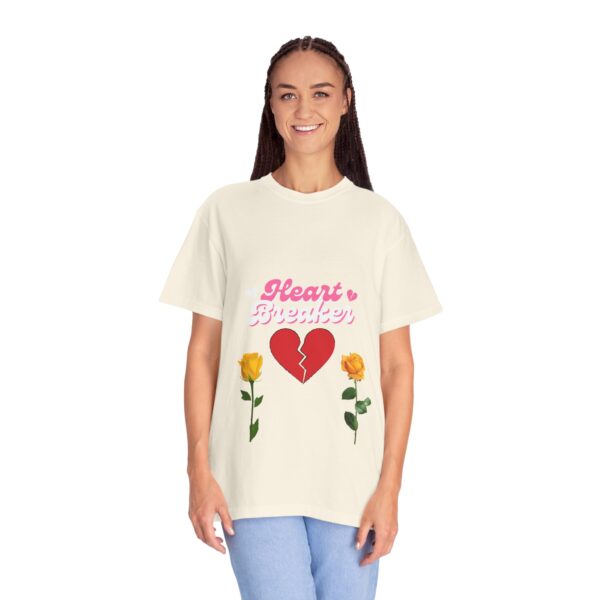 Heartbreaker Unisex Garment-Dyed T-Shirt with Floral Design - Image 33