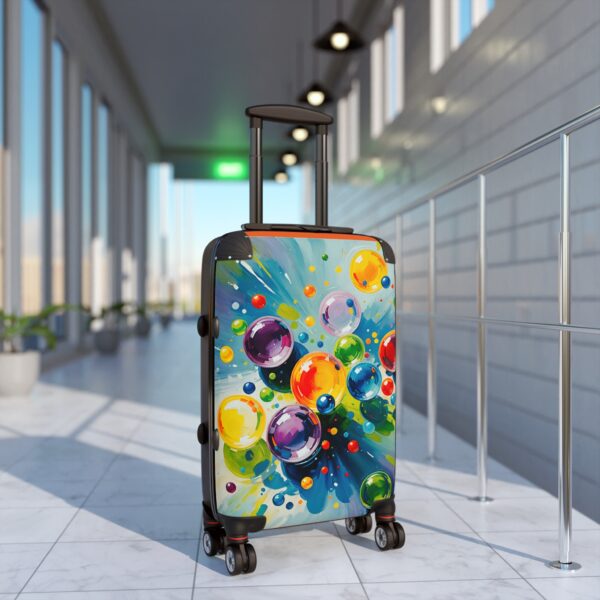 Colorful Bubble Design Suitcase - Stylish Luggage for Travel Enthusiasts - Image 3