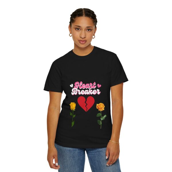 Heartbreaker Unisex Garment-Dyed T-Shirt with Floral Design - Image 108