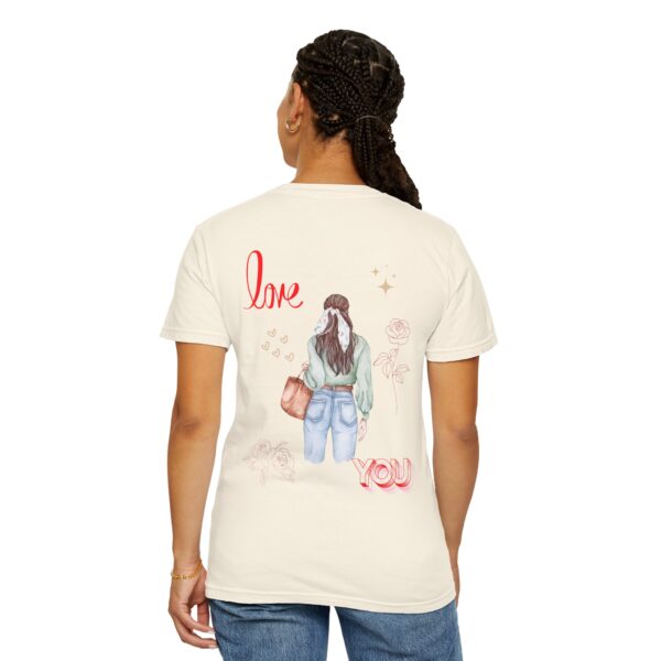 Love You Feminine Unisex T-shirt - Romantic Floral Design - Image 7