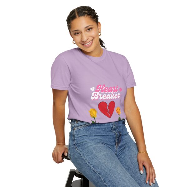 Heartbreaker Unisex Garment-Dyed T-Shirt with Floral Design - Image 120