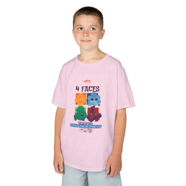Kids 4 Faces Fun Tee - Change New One - Image 61