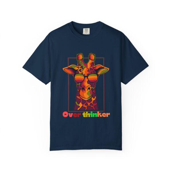 Overthinker Giraffe Unisex Garment-Dyed T-shirt | Fun & Quirky Graphic Tee - Image 13