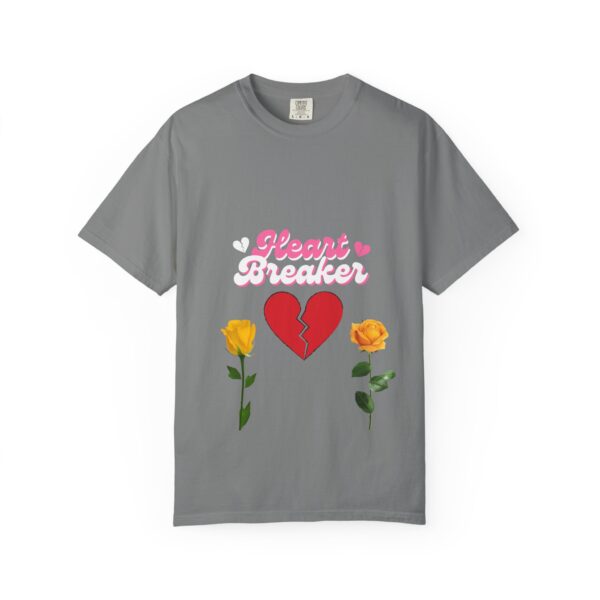 Heartbreaker Unisex Garment-Dyed T-Shirt with Floral Design - Image 72