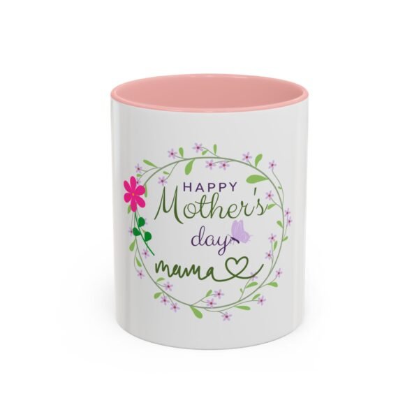 Happy Mother's Day Accent Coffee Mug - Floral Design for Mom - Image 9