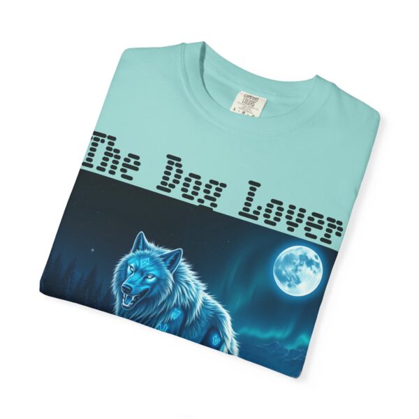Unisex Dog Lover Garment-Dyed T-Shirt – Nighttime Wolf Design - Image 30