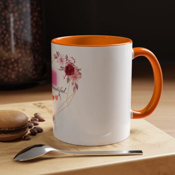 Mom Heart Accent Coffee Mug - Beautiful Floral Design - Image 55