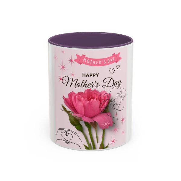 Happy Mother's Day Accent Coffee Mug - Pink Floral Design, 11oz & 15oz - Image 40