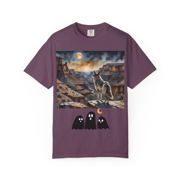 Mystical Wolf & Ghosts Unisex Garment-Dyed T-Shirt - Image 46