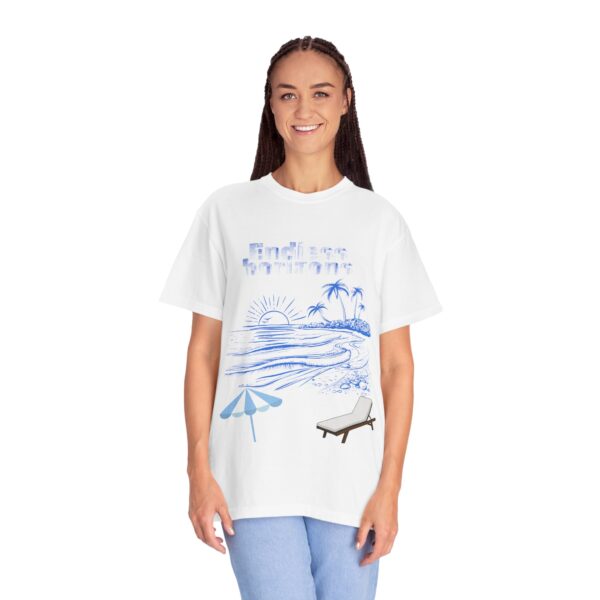 Endless Horizons Beach T-Shirt - Unisex Garment-Dyed Summer Tee - Image 5