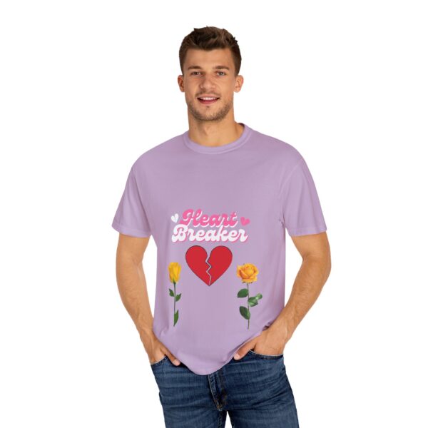 Heartbreaker Unisex Garment-Dyed T-Shirt with Floral Design - Image 116