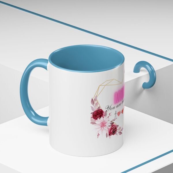 Mom Heart Accent Coffee Mug - Beautiful Floral Design - Image 46