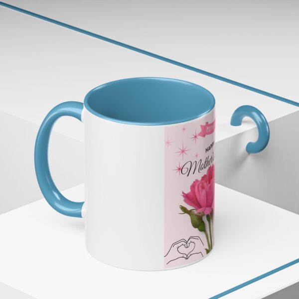 Happy Mother's Day Accent Coffee Mug - Pink Floral Design, 11oz & 15oz - Image 32