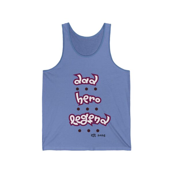 Dad. Hero. Legend. – Unisex Jersey Tank for Father's Day - Image 5