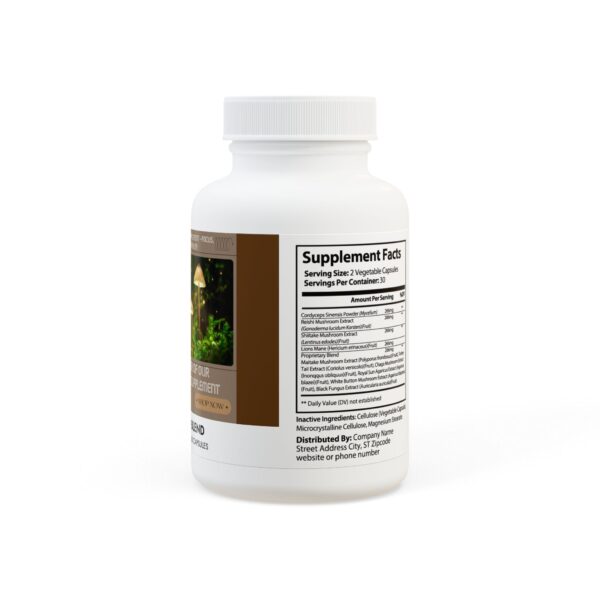 Mushroom Blend – Immunity & Focus Support (60 Capsules) - Image 3