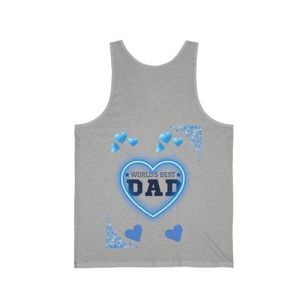 World's Best Dad – Unisex Jersey Tank for Father's Day - Image 10