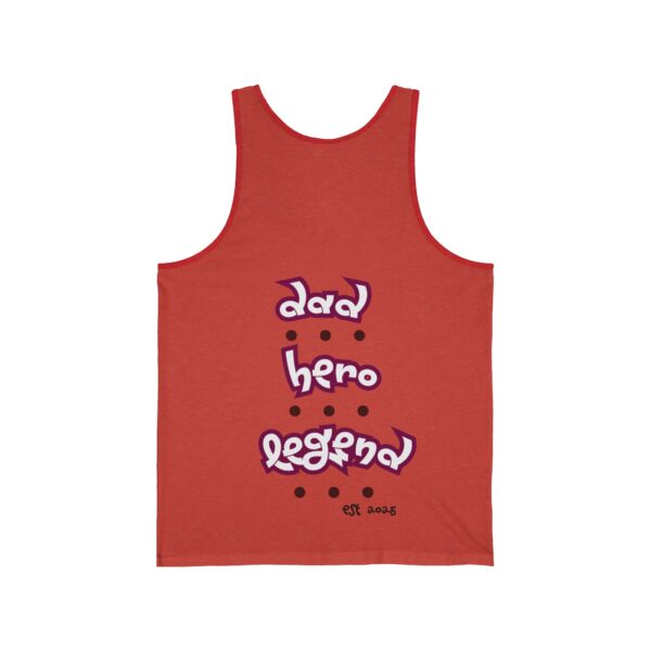Dad. Hero. Legend. – Unisex Jersey Tank for Father's Day - Image 8