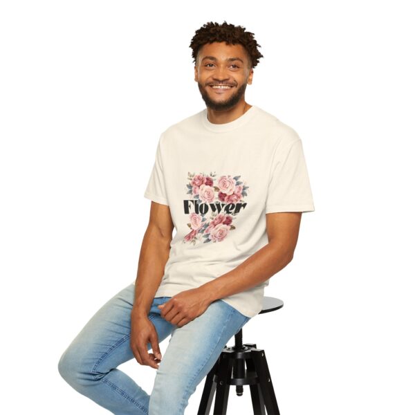 Unisex Floral Bee T-Shirt - Eco-Friendly Garment-Dyed Tee for Nature Lovers - Image 26