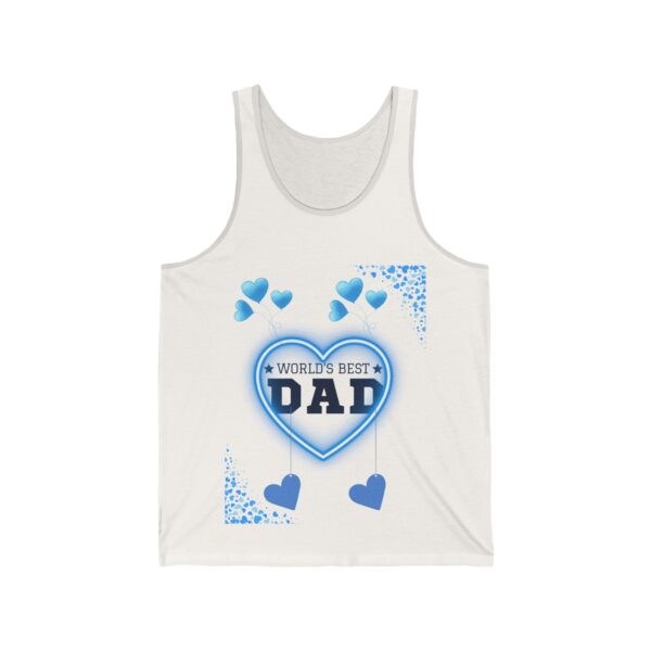 World's Best Dad – Unisex Jersey Tank for Father's Day - Image 5