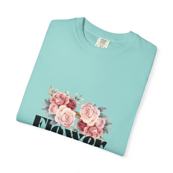 Unisex Floral Bee T-Shirt - Eco-Friendly Garment-Dyed Tee for Nature Lovers - Image 5