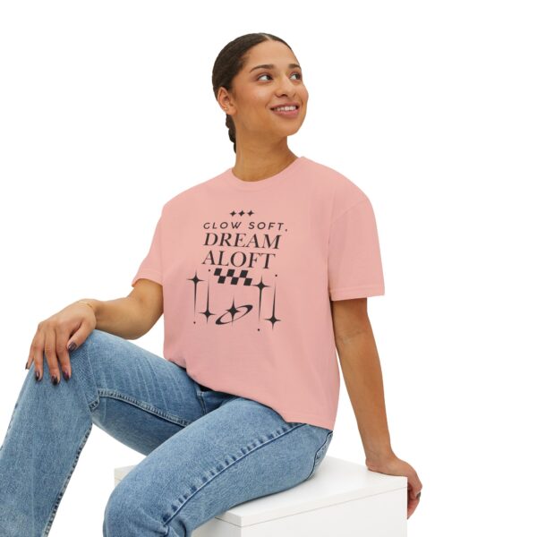 Dream Aloft Boxy Tee – Women's Soft Glow Inspiration - Image 11