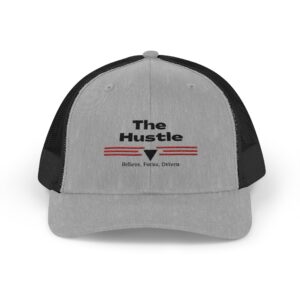The Hustle Trucker Cap – Believe, Focus, Driven