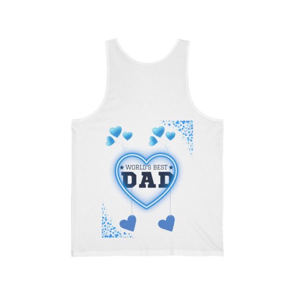World's Best Dad – Unisex Jersey Tank for Father's Day - Image 4