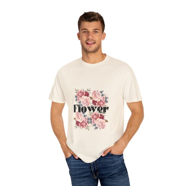 Unisex Floral Bee T-Shirt - Eco-Friendly Garment-Dyed Tee for Nature Lovers - Image 21