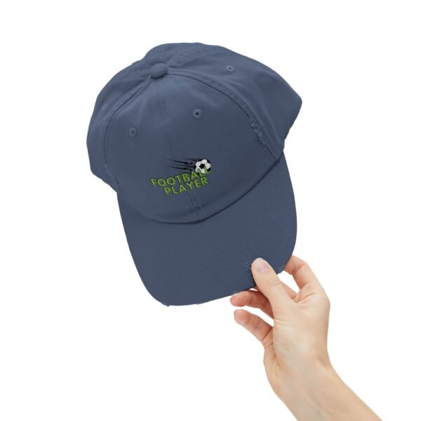 Unisex Distressed Cap – Football Player Sports Hat - Image 18