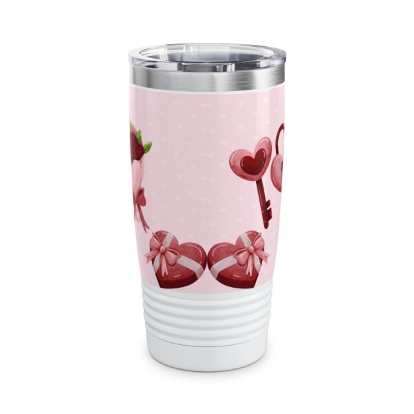 Cute Bear & Flower Love Tumbler – 20oz Gift for Her - Image 3