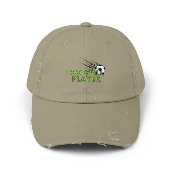 Unisex Distressed Cap – Football Player Sports Hat - Image 7
