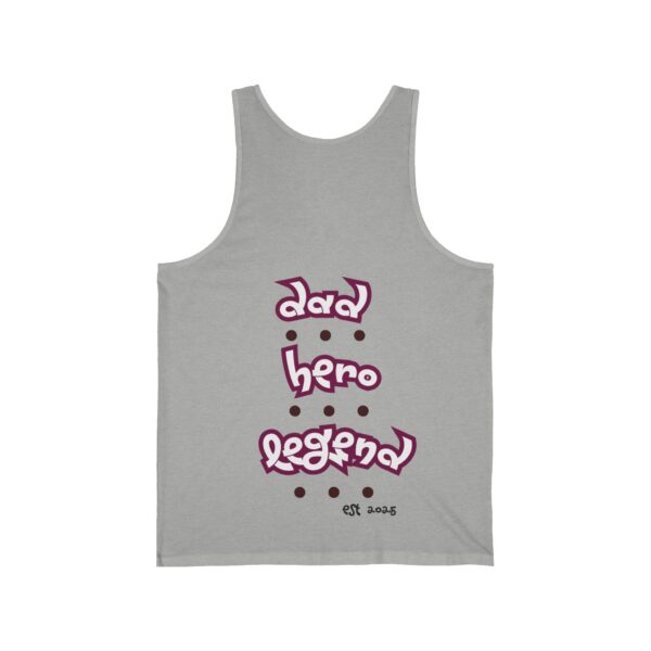 Dad. Hero. Legend. – Unisex Jersey Tank for Father's Day - Image 2