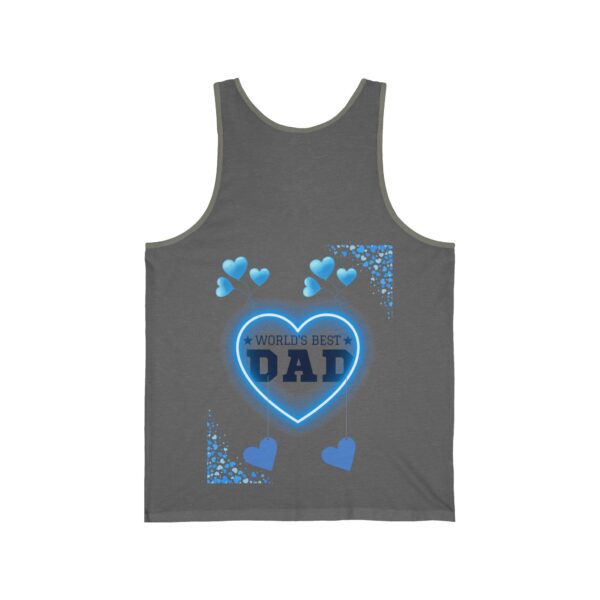 World's Best Dad – Unisex Jersey Tank for Father's Day - Image 8