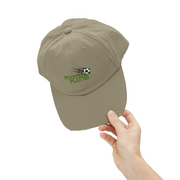 Unisex Distressed Cap – Football Player Sports Hat - Image 12