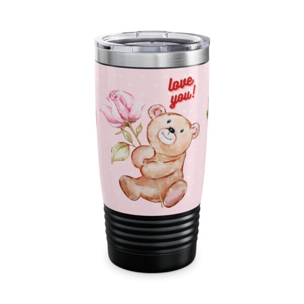 Cute Bear & Flower Love Tumbler – 20oz Gift for Her - Image 15