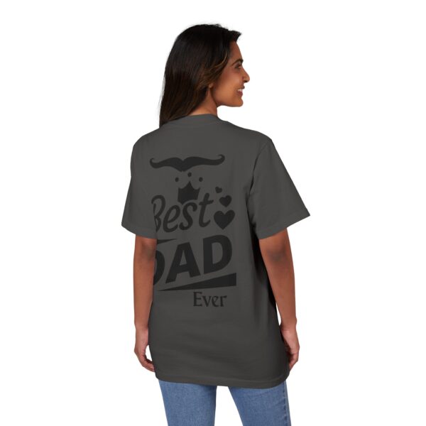 Best Dad Ever T-Shirt | Unisex Garment-Dyed Drop-Shoulder Tee for Father's Day, Gifts for Dads, Comfortable Casual Wear, Family [...] - Image 4