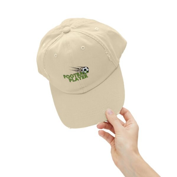 Unisex Distressed Cap – Football Player Sports Hat - Image 6
