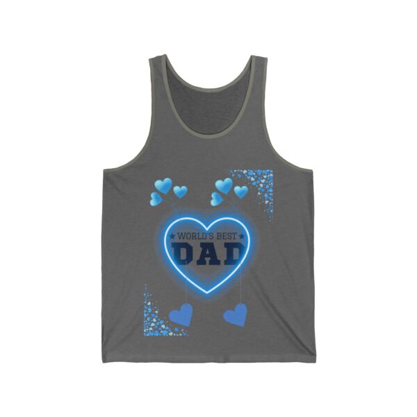 World's Best Dad – Unisex Jersey Tank for Father's Day - Image 7