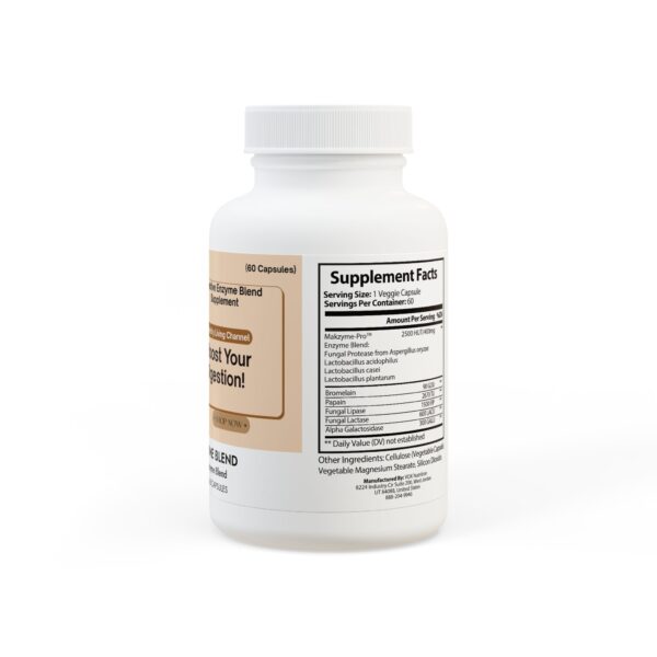Digestive Enzyme Blend – Digestion & Bloating Relief (60 Caps) - Image 3