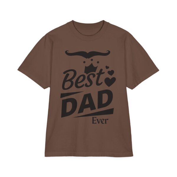 Best Dad Ever T-Shirt | Unisex Garment-Dyed Drop-Shoulder Tee for Father's Day, Gifts for Dads, Comfortable Casual Wear, Family [...] - Image 9