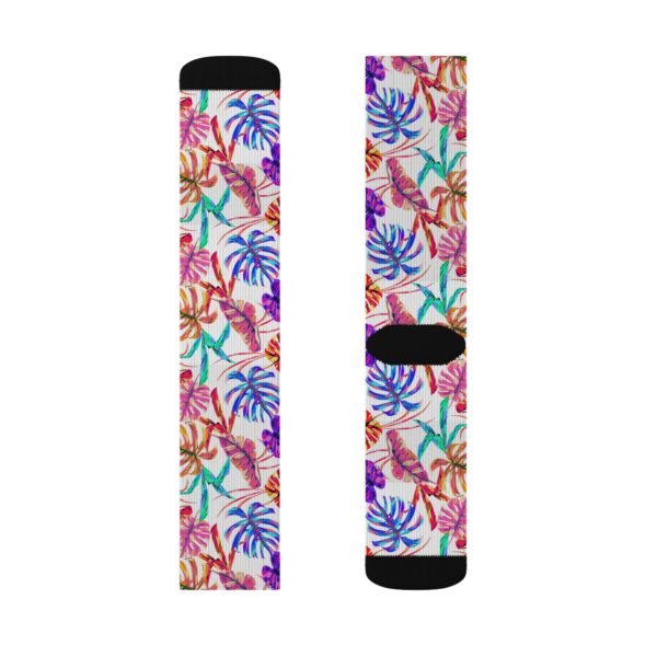 Tropical Floral Socks – Colorful Summer Vibe Footwear - Image 4