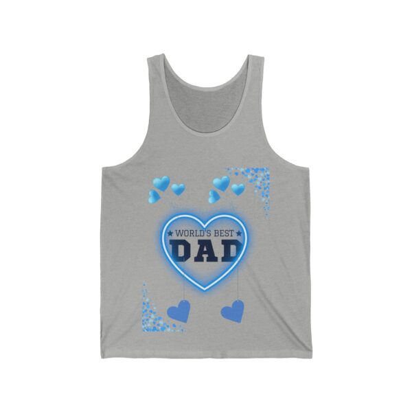 World's Best Dad – Unisex Jersey Tank for Father's Day - Image 9