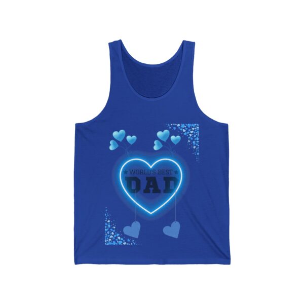 World's Best Dad – Unisex Jersey Tank for Father's Day