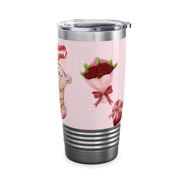 Cute Bear & Flower Love Tumbler – 20oz Gift for Her - Image 11